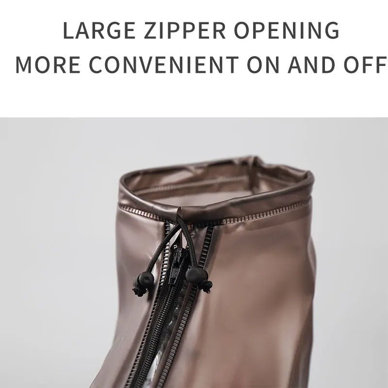 Custom Print Reusable Pink Black White Brown PVC Rain Gear Waterproof Cover and Outdoor Rain Boot for Men and Women Shoes Cover