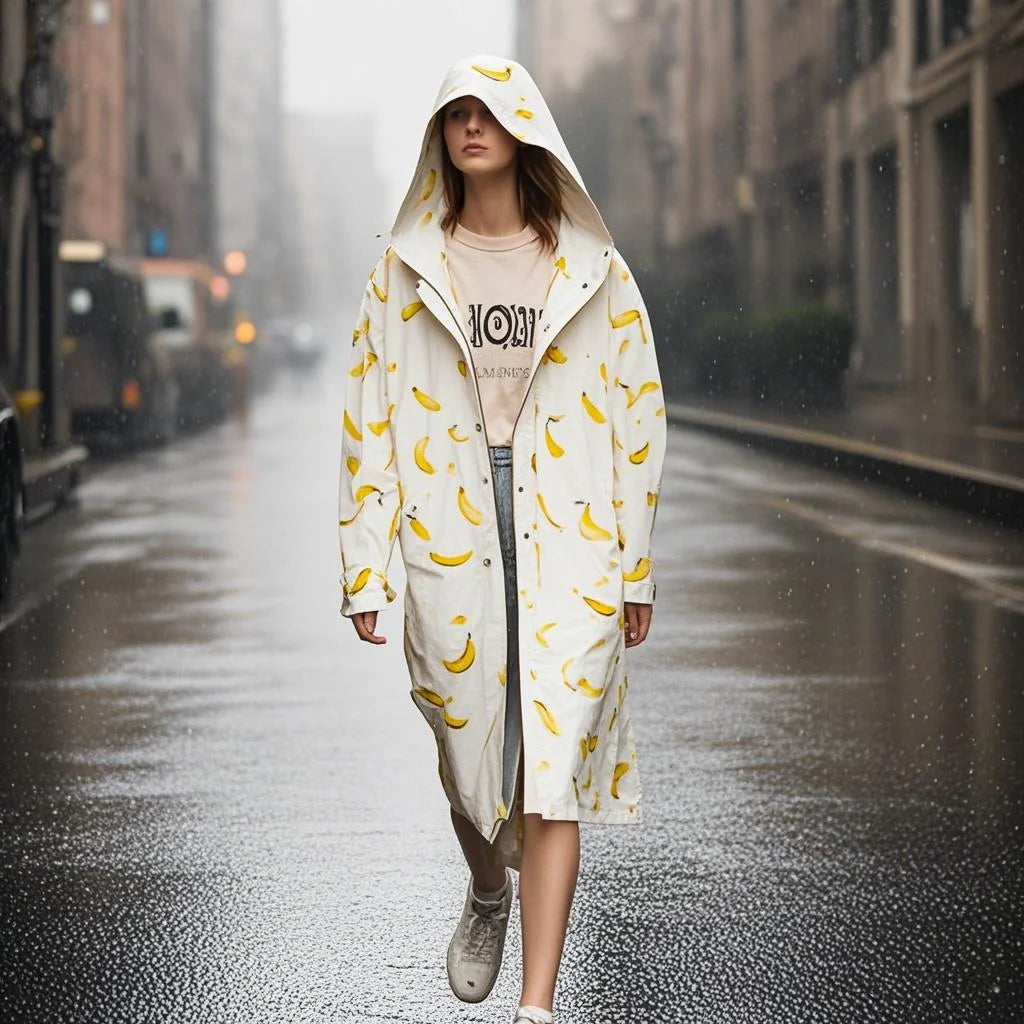 Universal Polyester Fashion Foldable Lightweight Waterproof Windproof Rain Jacket Coat for Daily Wear Travel Outdoor Activities