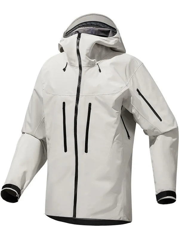 Men's Women's Hard Shell Bomber Ski Jackets Waterproof Breathable Windproof Yellow Sports Mountaineering Stand Zipper Autumn