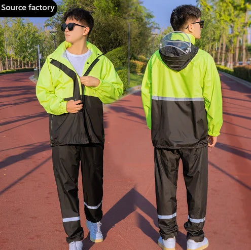 Split Raincoat Rainpants Suit Outdoor Cycling Men and Women Adults Full Body Labor protection Against Rainstorm
