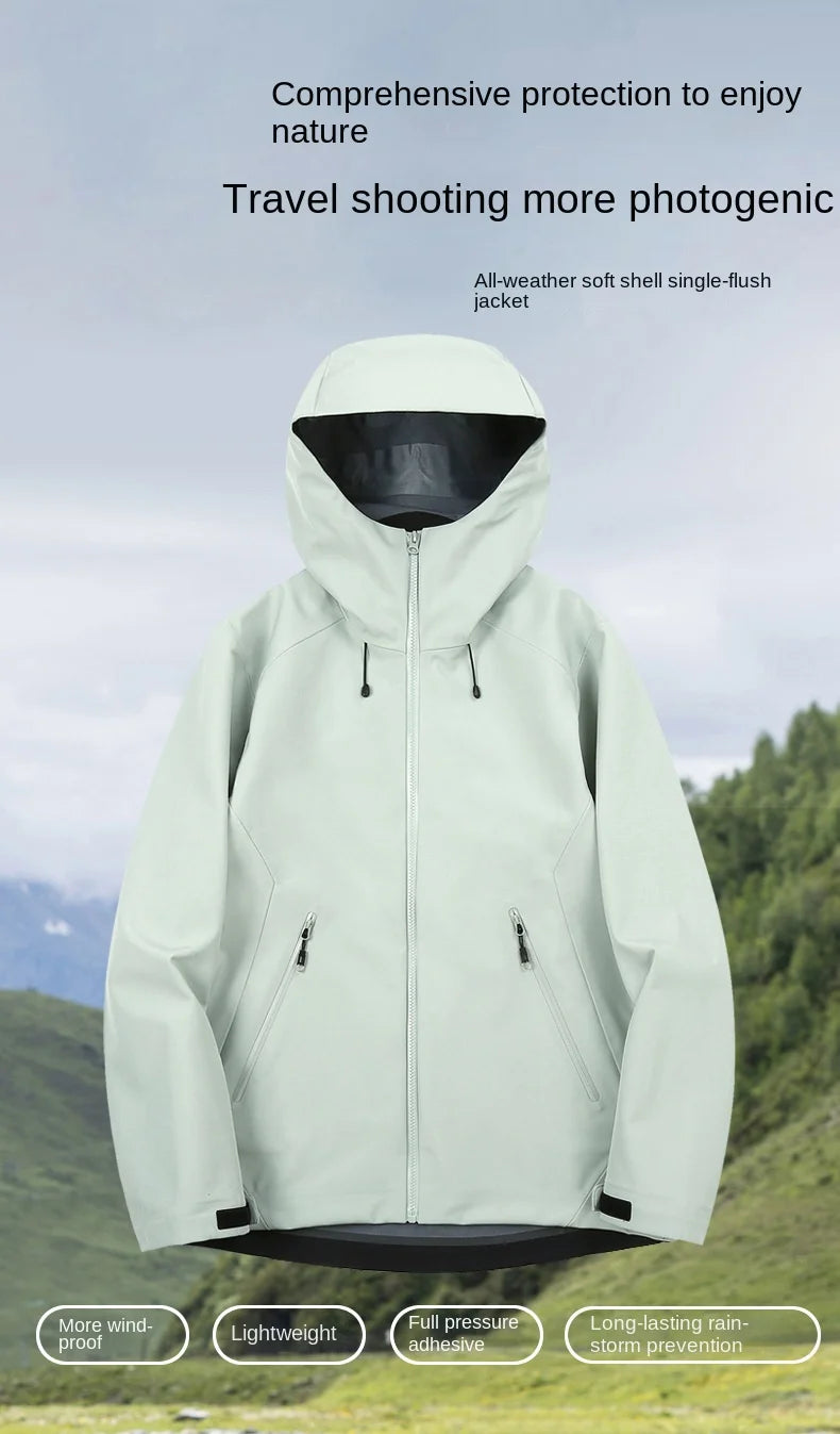 Bird Home Same LT Winter Solid Soft Shell Jacket Unisex Waterproof Breathable for Technology Outdoor Travel Sports