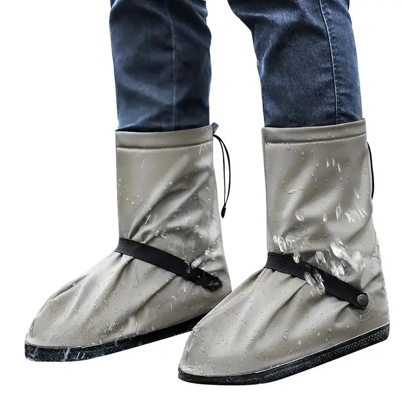 High Quality PVC Rain Boot Waterproof Shoe Covers Reflector Antislip Custom Logo Reusable All Seasons Unisex-for Winter Summer