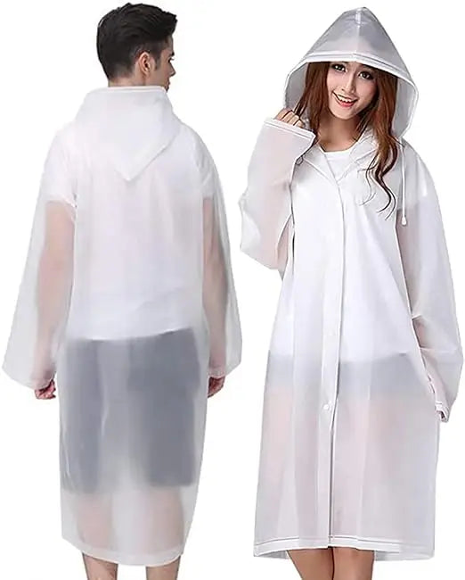 OEM Waterproof EVA Raincoat Poncho for Adults Reusable Windproof Packable Rain Jackets With Hood Drawstring Rainwear Men Women