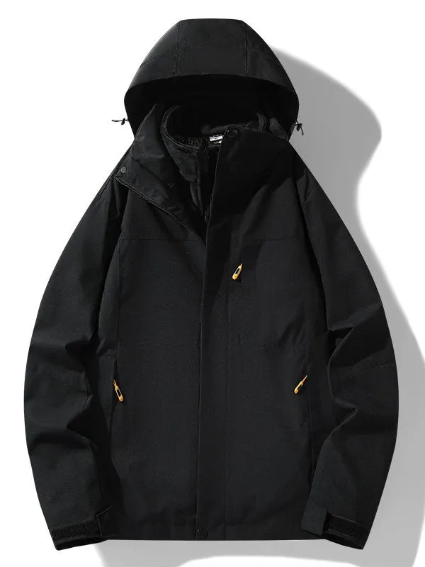 Autumn Spring Unisex Eco-Friendly 100% Polyester Windproof Waterproof Breathable Casual Jacket Zipper Closure Solid Pattern