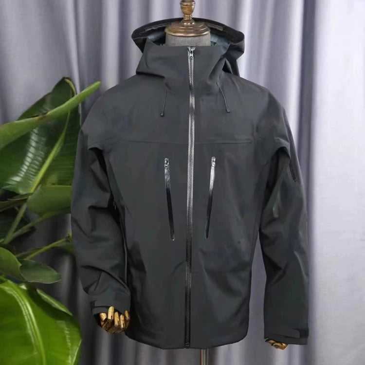 Mens Windproof Jacket Uniform Waterproof Lightweight Mountain Sport Jacket for Men Hooded Windbreaker Raincoat