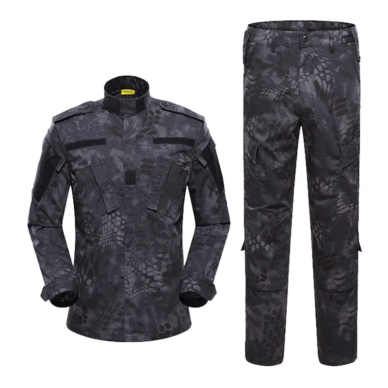 Horse-riding ACU Second-generation Unisex Camouflage Cotton Outdoor Training Tactical Suit Wear-resistant Breathable