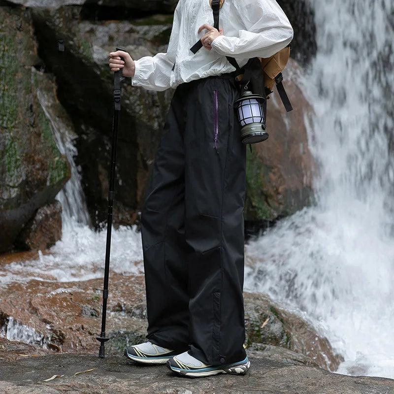 Women's High Waist Quick-Drying Breathable Climbing Pants-Thin Windproof Waterproof Casual Outdoor Sports Pants for Hiking