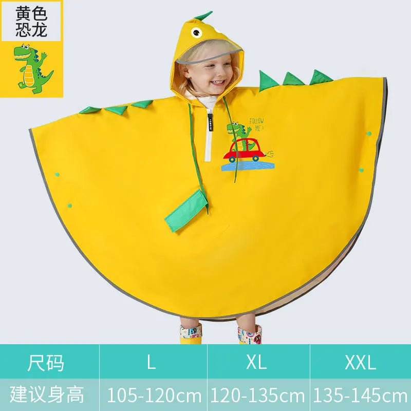 Children's Waterproof Cloak Raincoat, Suitable for Kindergarten, Elementary School, Boys and Girls