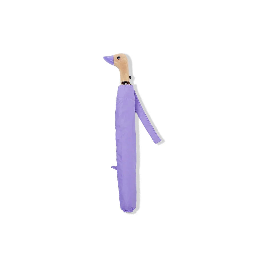 Magic Mini Folding Corporate Gifts  Sun Umbrella  Custom Kids Lovely Fancy Wooden Animal Bird Duck Head Handle Umbrella