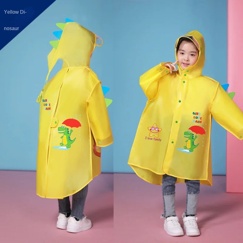 Children's Cartoon Raincoat for Poncho Rainwear Waterproof Schoolbag New Rainproof Supplies for Primary School Kindergarten Made