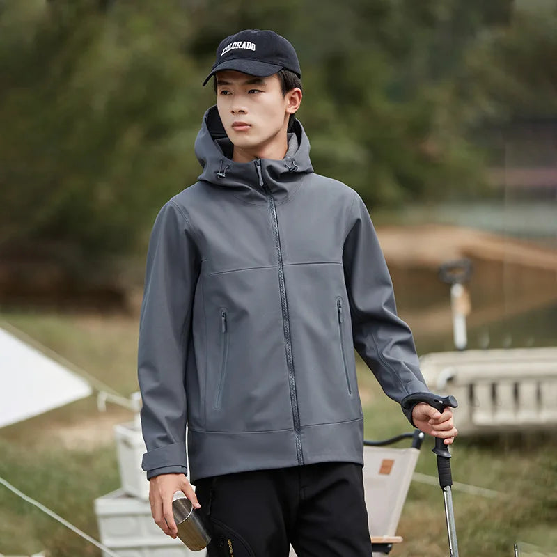 Customizable Soft Shell Jacket with Full Heat Sealing Waterproof Windproof Fleece-Lined for Mountaineering Quality Outdoor Gear