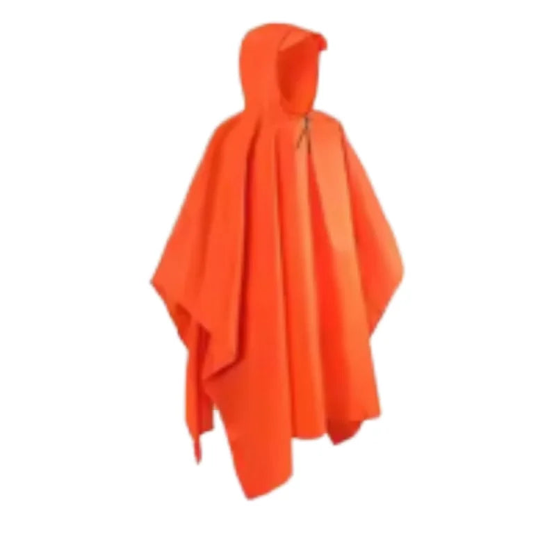 Lightweight Waterproof Rain for Poncho Windproof Durable Hooded Rain Coat for Outdoor Activities Camping Sun Shelter Mat Blanket