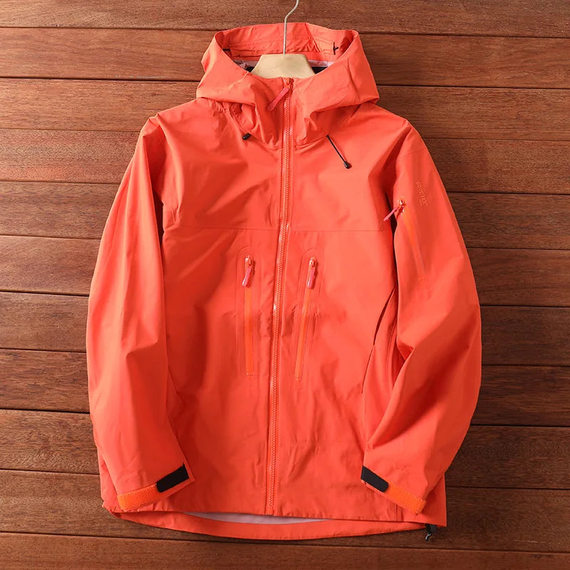 Manufacturer of Waterproof 3-Layer  Hard Shell Windbreaker Outdoor Jacket Zipper Closure With CE and ISO9001 Certificates