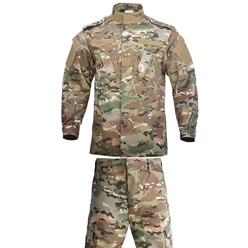 Unisex Breathable Camouflage Training Uniform Tactical Clothing Outdoor Security OEM Tear-Resistant Navy Camouflage Uniform